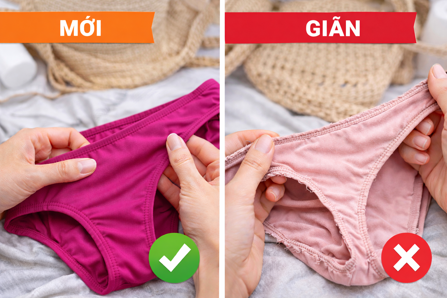 kiểm tra đường may và độ co giãn khi mua đồ bơi nữ 2hand