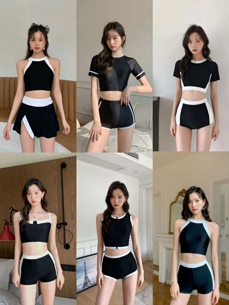 đồ tắm biển kín đáo che bụng hiệu quả